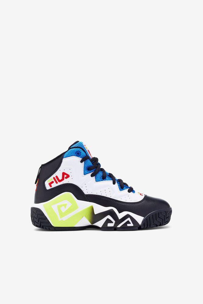 Fila Trainers Kids White/Black/Blue Mb - Ireland 65804-NIXG